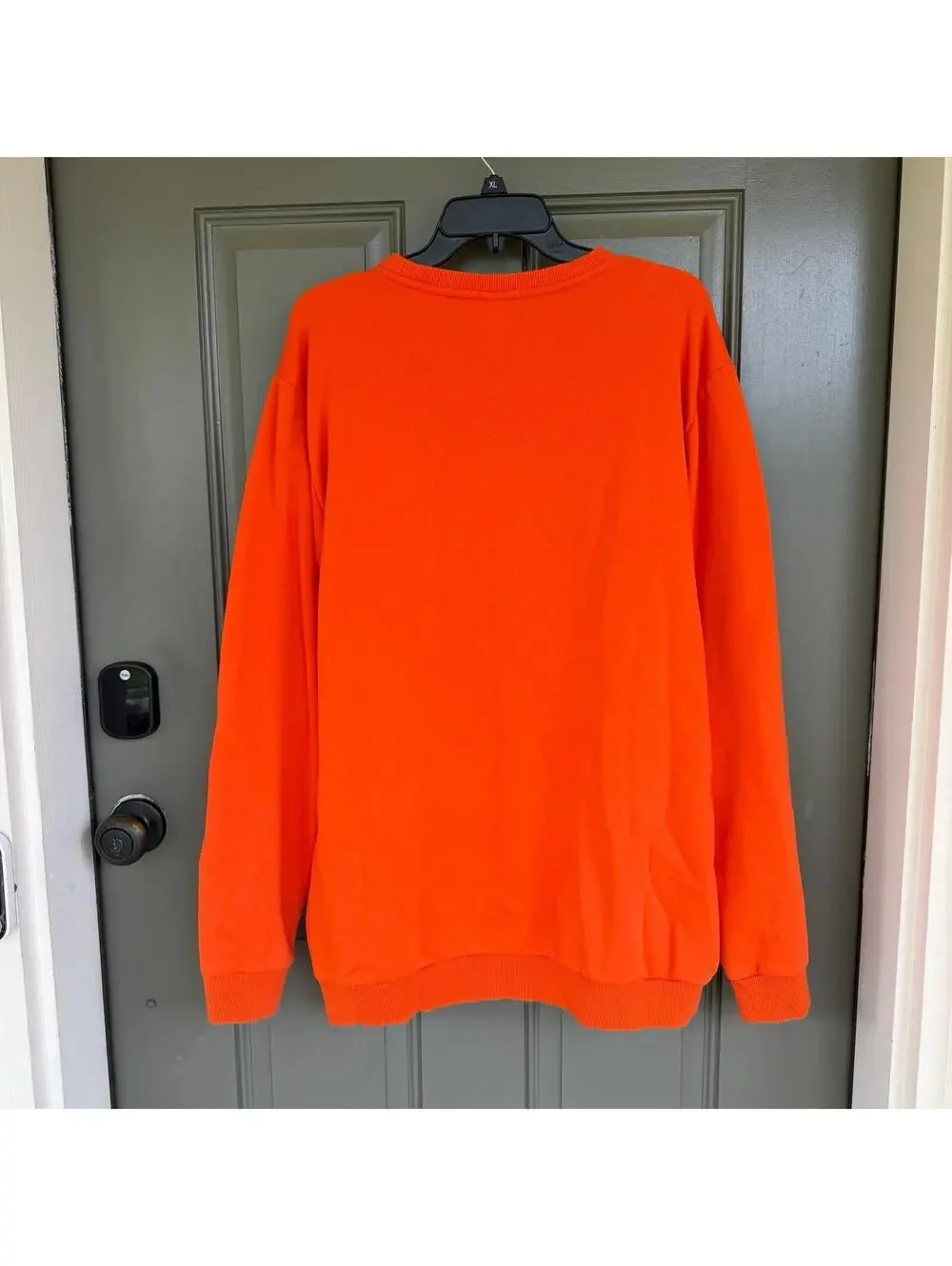 Adidas Essentials Big Logo Fleece Crewneck‎ Sweatshirt - Orange - Men’s XL
